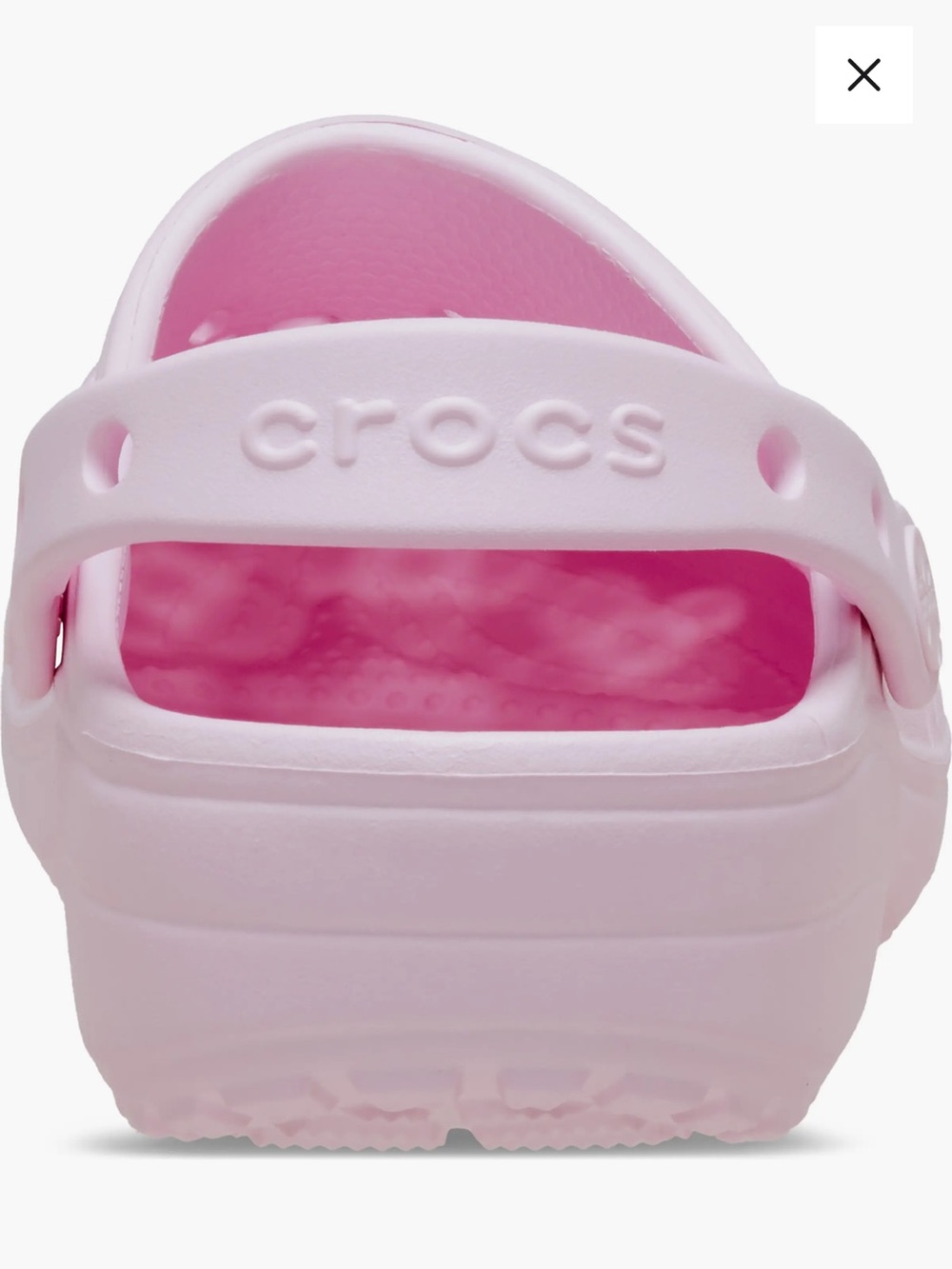 CROCS Women's Classic Floral Cutout Clog in Light Pink Size 6 NWT - Picture 4 of 11